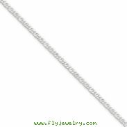 Sterling Silver 2mm Fancy Anchor Pendant Chain anklet