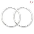 Sterling Silver 2mm Hoop Earrings