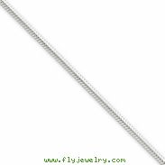 Sterling Silver 2mm Round Snake Chain