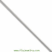 Sterling Silver 2mm Round Snake Chain bracelet