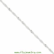 Sterling Silver 2mm Singapore Chain