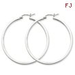 Sterling Silver 2mm Square Tube Hoop Earrings