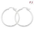 Sterling Silver 30mm Hoop Earrings