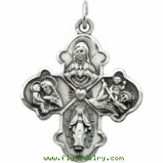 Sterling Silver 31.00 X 4-way Cross Pendant