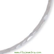 Sterling Silver 3.5mm Hammered Neck Collar