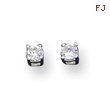 Sterling Silver 3mm CZ Stud Earrings