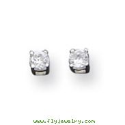 Sterling Silver 3mm CZ Stud Earrings