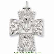 Sterling Silver 4-way Medal