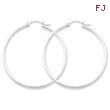 Sterling Silver 40mm Hoop Earrings