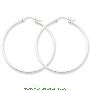 Sterling Silver 40mm Hoop Earrings