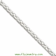 Sterling Silver 4.25mm Byzantine Chain