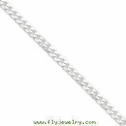 Sterling Silver 4.25mm Curb Chain bracelet