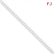 Sterling Silver 4.5mm Beveled Curb Chain