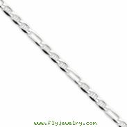 Sterling Silver 4.5mm Figaro Anchor Chain