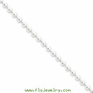 Sterling Silver 4mm Beaded Necklace chain