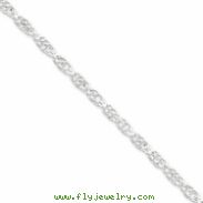 Sterling Silver 4mm Loose Rope Chain