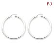 Sterling Silver 5.00mm Polished Hoop Earrings