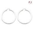 Sterling Silver 5.00mm Polished Hoop Earrings