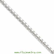 Sterling Silver 5.20mm Round Box Chain