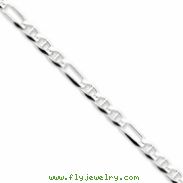 Sterling Silver 5.5mm Figaro Anchor Chain