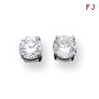 Sterling Silver 5mm CZ Stud Earrings