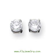 Sterling Silver 5mm CZ Stud Earrings
