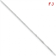 Sterling Silver .5mm Fancy Chain anklet