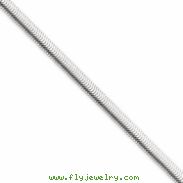 Sterling Silver 5mm Flat Oval Snake Chain