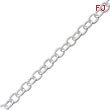 Sterling Silver 6.25mm Fancy Rolo Chain Bracelet