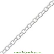 Sterling Silver 6.25mm Fancy Rolo Chain Bracelet