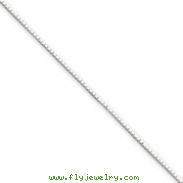 Sterling Silver .6mm 4 Sided Diamond-cut Mirror Box Chain