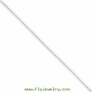 Sterling Silver .6mm 8 Sided Diamond-cut Mirror Box Chain