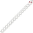 Sterling Silver 6mm Double Link Charm Bracelet