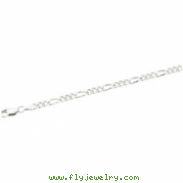 Sterling Silver 7 INCH Figaro Chain W/ Lobster Clasp