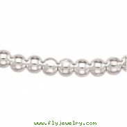 Sterling Silver 7 INCH Hollow Bead Chain