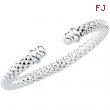 Sterling Silver 7.5 Inch Hollow Bangle Bracelet