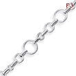 Sterling Silver 7.5inch Fancy Link Bracelet