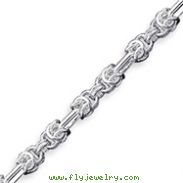 Sterling Silver 7.5inch Fancy Link Bracelet