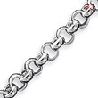 Sterling Silver 7.5inch Fancy Link Bracelet