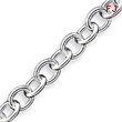 Sterling Silver 7.5inch Fancy Link Bracelet