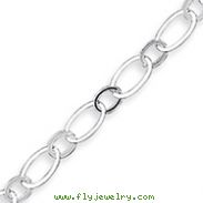 Sterling Silver 7.5inch Fancy Link Bracelet