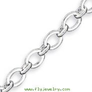 Sterling Silver 7.5inch Fancy Link Bracelet