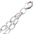 Sterling Silver 7.5inch Polished Fancy Double-Link Bracelet