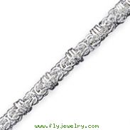 Sterling Silver 7.5inch Polished Fancy Link Bracelet