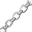 Sterling Silver 7.5inch Polished Fancy Link Bracelet