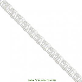 Sterling Silver 7.6mm Charm Link