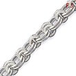 Sterling Silver 7.75inch Fancy Link Bracelet