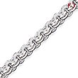 Sterling Silver 7.75inch Polished Fancy Link Toggle Bracelet