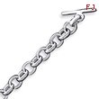 Sterling Silver 7.75inch Polished Fancy Link Toggle Bracelet