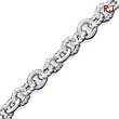 Sterling Silver 7.75inch Polished Fancy Link Toggle Bracelet